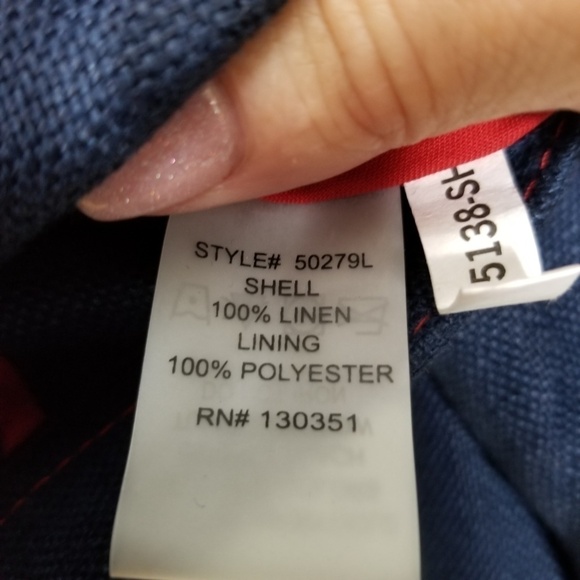 G.E.T. LINEN BUTTON FRONT JACKET - Picture 4 of 4